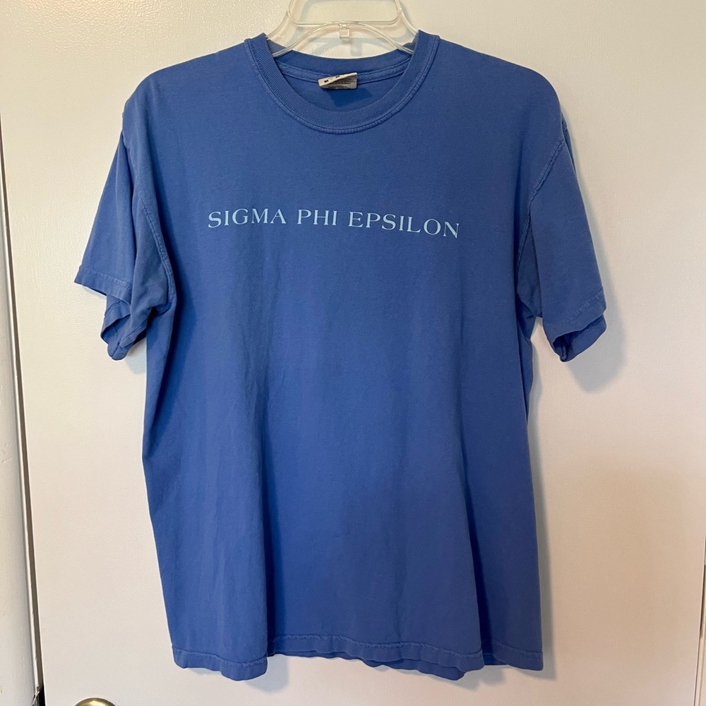Comfort Colors University of Arkansas SigEp T-Shirt Blue